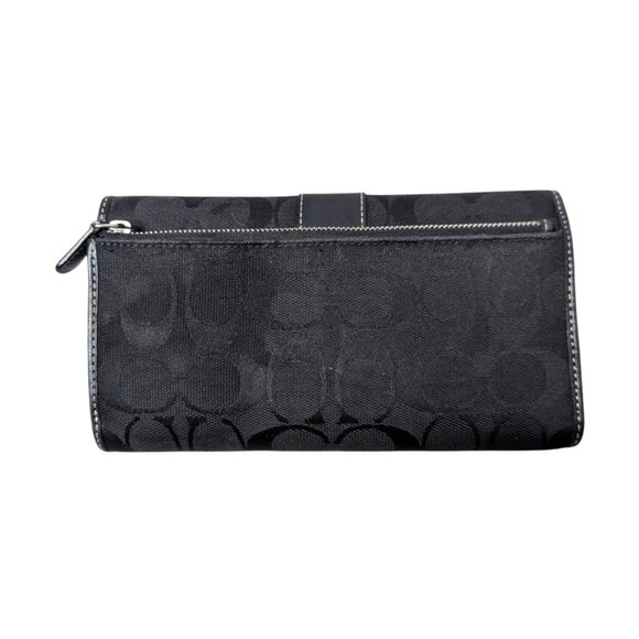 Signature Coach Vintage Wallet w/Checkbook Black - Picture 2 of 5
